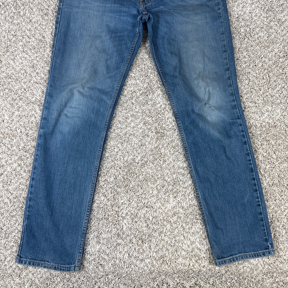 Levi's 511 Jeans Mens 34x32 Blue Medium Wash Distressed Denim Slim Fit - Picture 3 of 15
